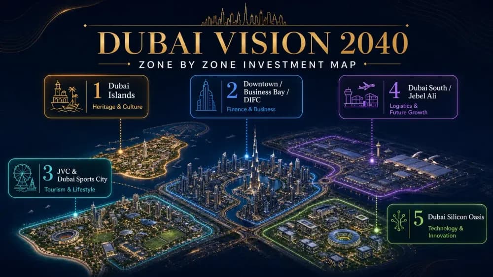 Dubai Vision 2040: Zone by Zone Investment Map | Xperience Realty