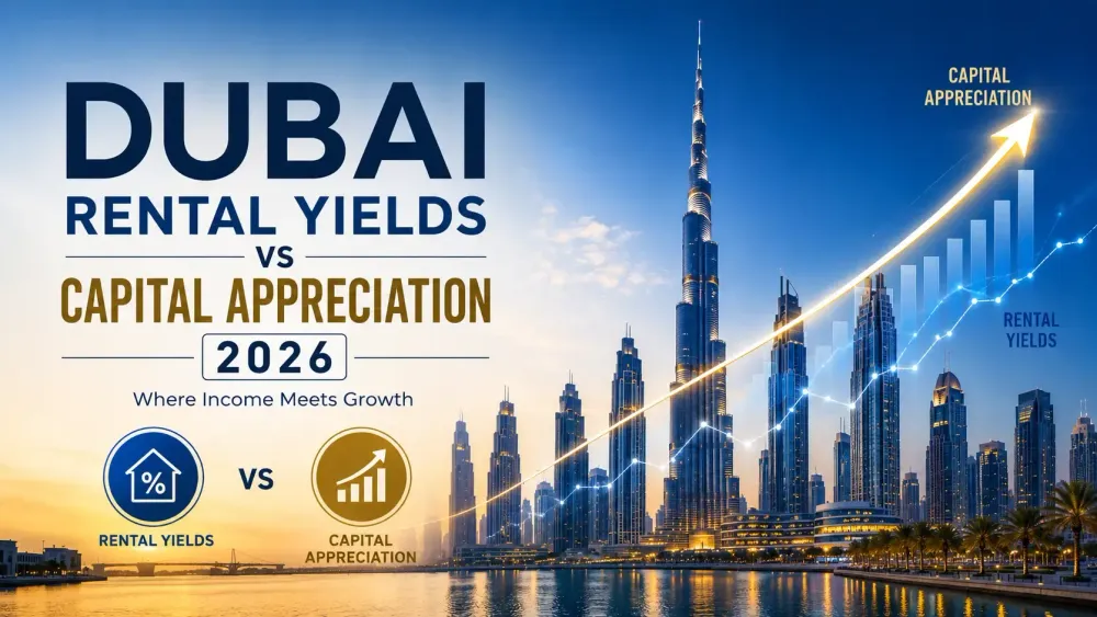 Dubai Rental Yields vs Capital Appreciation 2026 | Xperience Realty