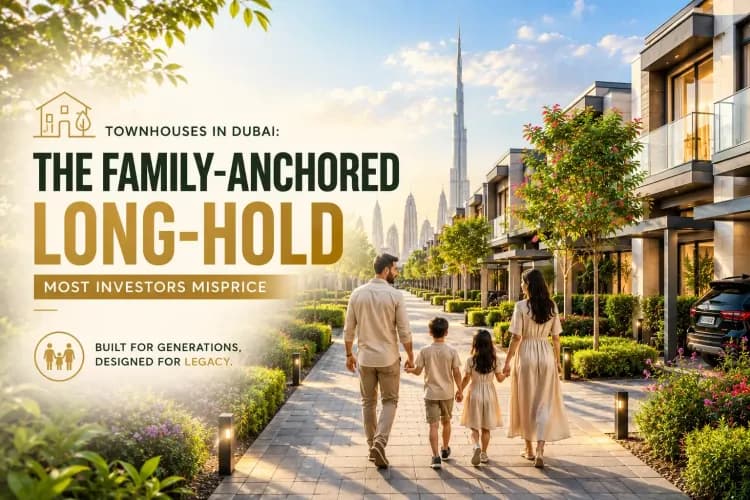 Townhouses in Dubai: The Family-Anchored Long-Hold Most Investors Misprice 