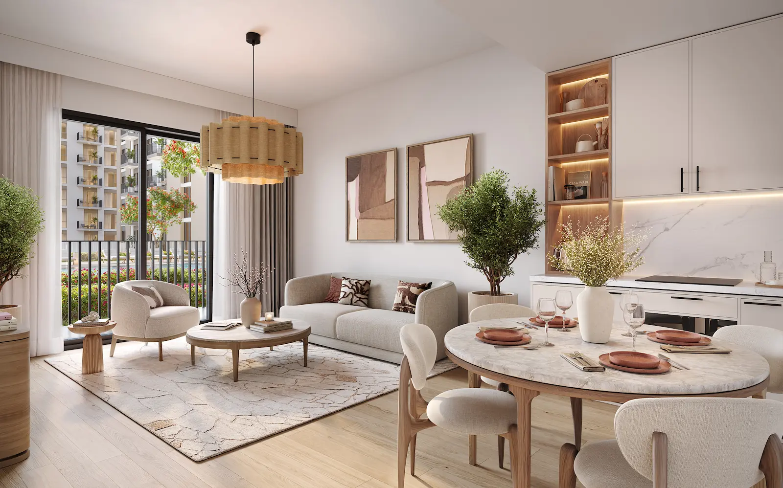 Refined Interiors and Light-Filled Residential Spaces